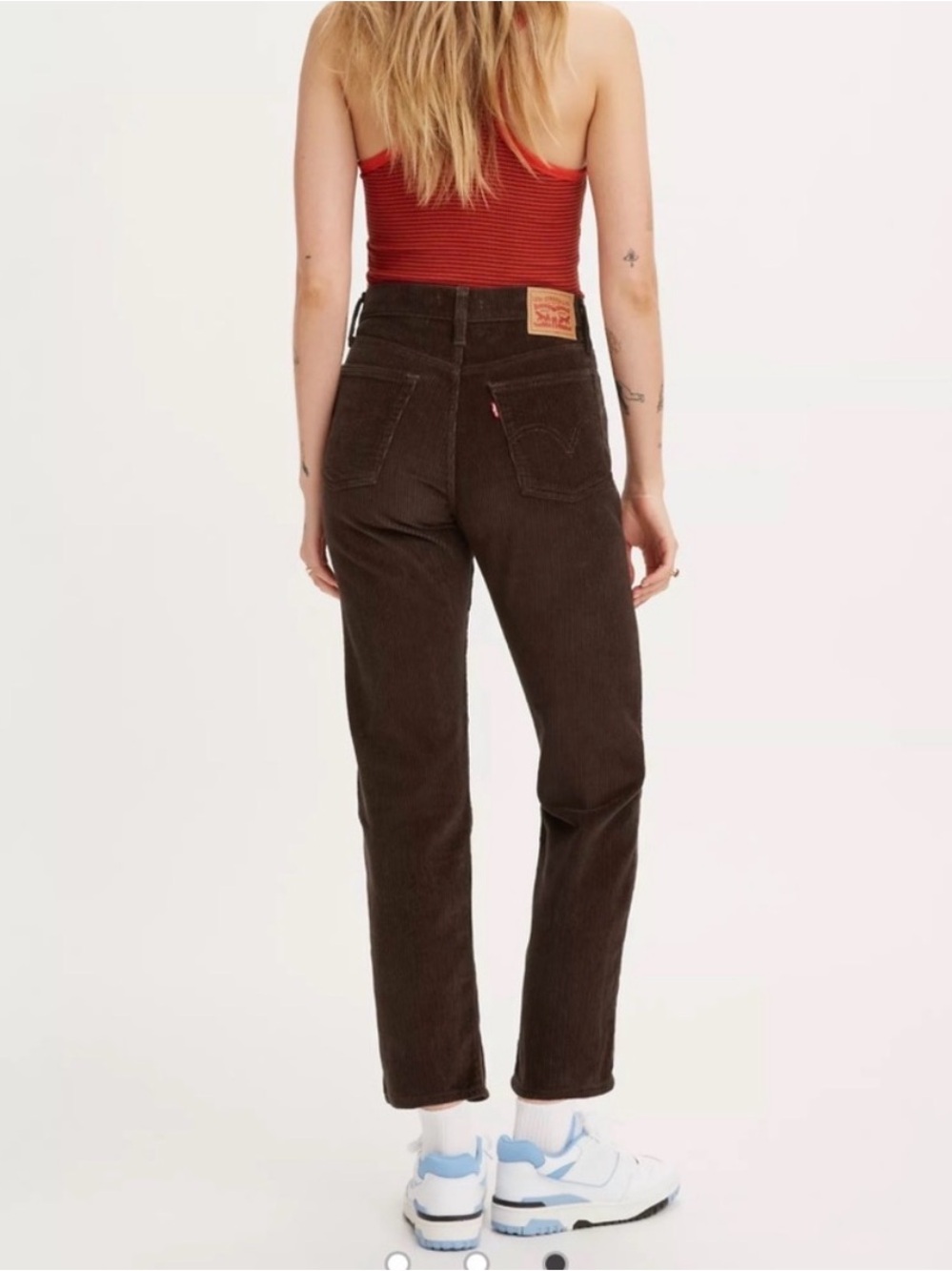LEVI’S WEDGIE STRAIGHT FIT CORDUROY WOMEN'S PANTS 28 - Picture 1 of 10